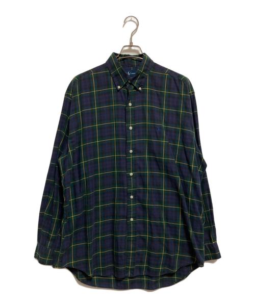 POLO RALPH LAUREN（ポロ・ラルフローレン）POLO RALPH LAUREN (ポロ・ラルフローレン) チェックシャツ ネイビー×グリーン サイズ:XLの古着・服飾アイテム