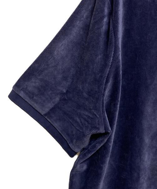 POLO RALPH LAUREN（ポロ・ラルフローレン）POLO RALPH LAUREN (ポロ・ラルフローレン) コーデュロイポロシャツ ネイビー サイズ:XLの古着・服飾アイテム