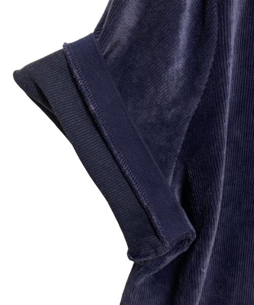 POLO RALPH LAUREN（ポロ・ラルフローレン）POLO RALPH LAUREN (ポロ・ラルフローレン) コーデュロイポロシャツ ネイビー サイズ:XLの古着・服飾アイテム