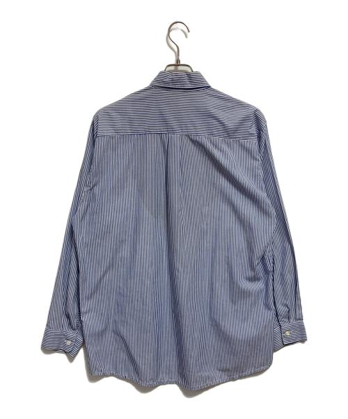 stussy（ステューシー）stussy (ステューシー) ストライプシャツ ブルー×ホワイト サイズ:X-LARGEの古着・服飾アイテム