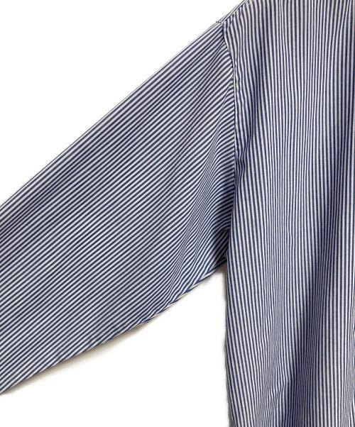 stussy（ステューシー）stussy (ステューシー) ストライプシャツ ブルー×ホワイト サイズ:X-LARGEの古着・服飾アイテム