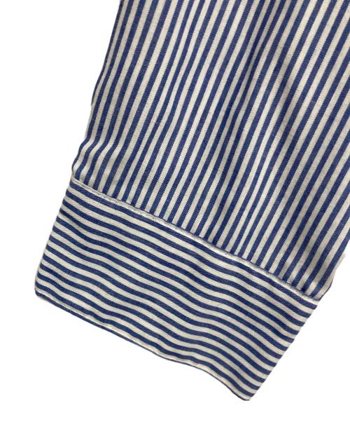 stussy（ステューシー）stussy (ステューシー) ストライプシャツ ブルー×ホワイト サイズ:X-LARGEの古着・服飾アイテム