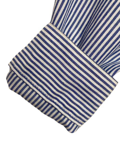 stussy（ステューシー）stussy (ステューシー) ストライプシャツ ブルー×ホワイト サイズ:X-LARGEの古着・服飾アイテム