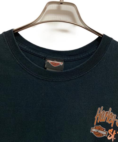 HARLEY-DAVIDSON（ハーレーダビッドソン）HARLEY-DAVIDSON (ハーレーダビッドソン) プリントTシャツ ネイビー サイズ:2XLの古着・服飾アイテム
