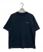 BRIEFINGブリーフィング）の古着「ロゴプリントTシャツ」｜ネイビー