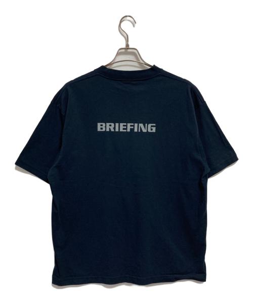 BRIEFING（ブリーフィング）BRIEFING (ブリーフィング) ロゴプリントTシャツ ネイビー サイズ:Mの古着・服飾アイテム