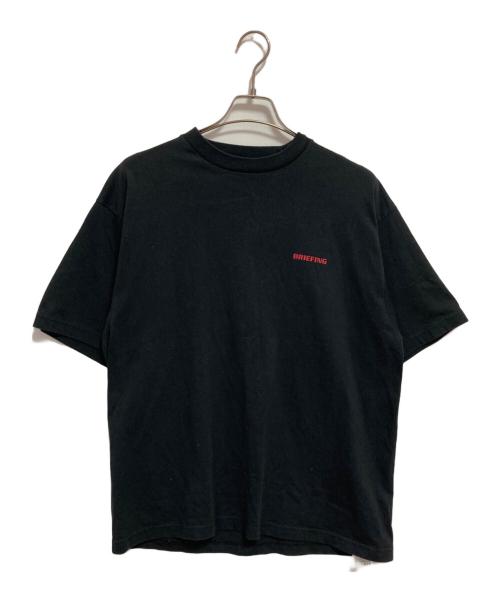 BRIEFING（ブリーフィング）BRIEFING (ブリーフィング) ロゴプリントTシャツ ブラック サイズ:Mの古着・服飾アイテム
