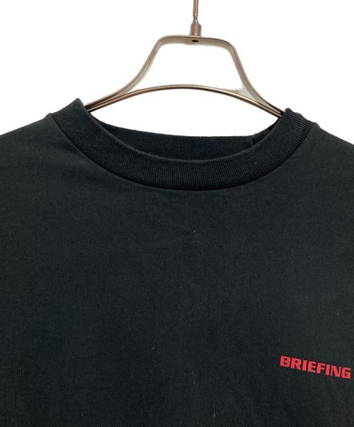 BRIEFING（ブリーフィング）BRIEFING (ブリーフィング) ロゴプリントTシャツ ブラック サイズ:Mの古着・服飾アイテム