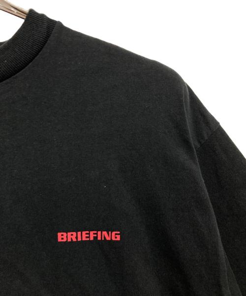 BRIEFING（ブリーフィング）BRIEFING (ブリーフィング) ロゴプリントTシャツ ブラック サイズ:Mの古着・服飾アイテム