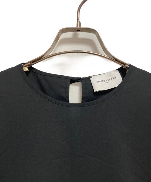 UNITED ARROWS（ユナイテッドアローズ）UNITED ARROWS (ユナイテッドアローズ) ラッセルレース コンビ ワンピース ブラック サイズ:36の古着・服飾アイテム