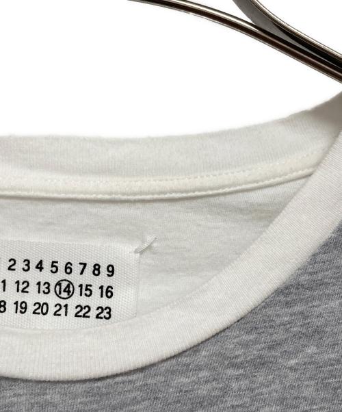 Maison Margiela（メゾンマルジェラ）Maison Margiela (メゾンマルジェラ) 切替ロングスリーブカットソー グレー×ホワイト サイズ:46（M）の古着・服飾アイテム