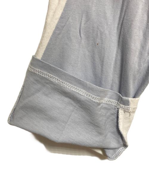 Maison Margiela（メゾンマルジェラ）Maison Margiela (メゾンマルジェラ) 切替ロングスリーブカットソー グレー×ホワイト サイズ:46（M）の古着・服飾アイテム