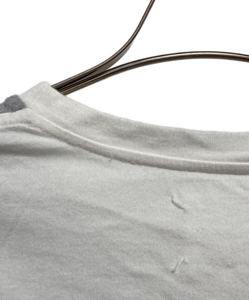 Maison Margiela（メゾンマルジェラ）Maison Margiela (メゾンマルジェラ) 切替ロングスリーブカットソー グレー×ホワイト サイズ:46（M）の古着・服飾アイテム