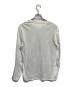Maison Margiela (メゾンマルジェラ) 切替ロングスリーブカットソー グレー×ホワイト サイズ:46（M）：6000円