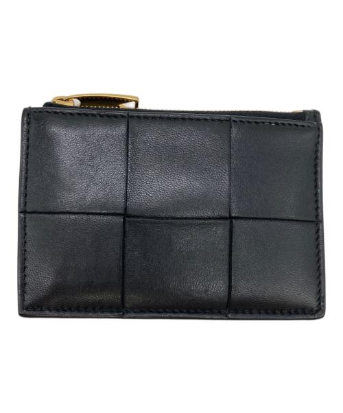 BOTTEGA VENETA（ボッテガベネタ）BOTTEGA VENETA (ボッテガベネタ) マキシイントレチャートファスナーキーポーチ ブラックの古着・服飾アイテム