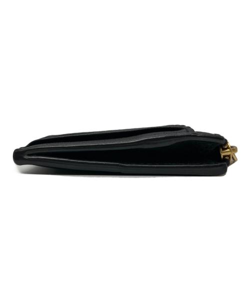 BOTTEGA VENETA（ボッテガベネタ）BOTTEGA VENETA (ボッテガベネタ) マキシイントレチャートファスナーキーポーチ ブラックの古着・服飾アイテム