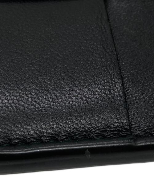 BOTTEGA VENETA（ボッテガベネタ）BOTTEGA VENETA (ボッテガベネタ) マキシイントレチャートファスナーキーポーチ ブラックの古着・服飾アイテム