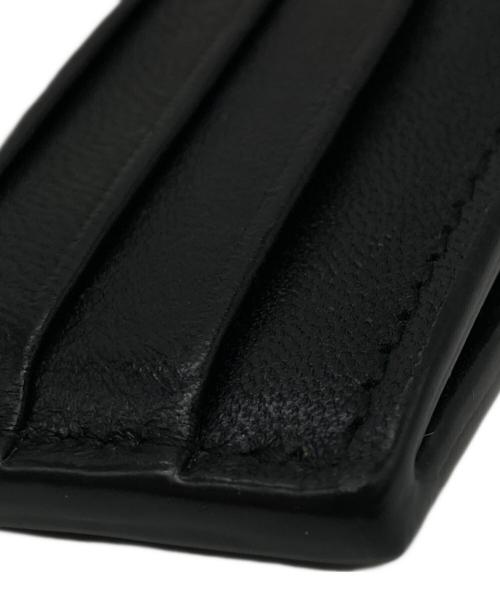 BOTTEGA VENETA（ボッテガベネタ）BOTTEGA VENETA (ボッテガベネタ) マキシイントレチャートファスナーキーポーチ ブラックの古着・服飾アイテム