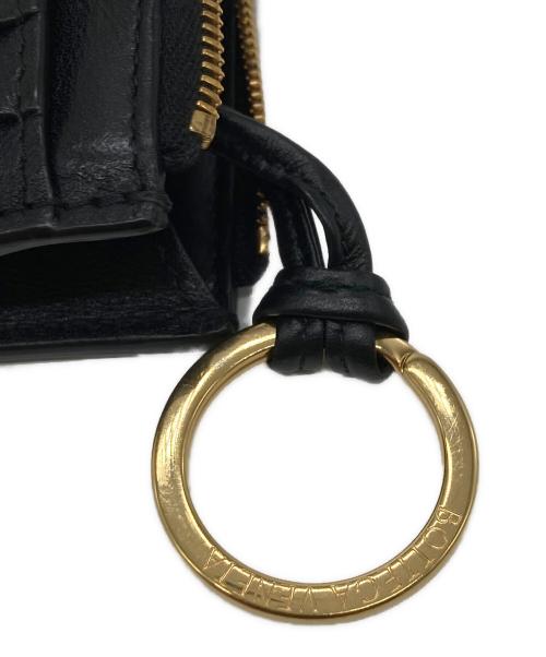 BOTTEGA VENETA（ボッテガベネタ）BOTTEGA VENETA (ボッテガベネタ) マキシイントレチャートファスナーキーポーチ ブラックの古着・服飾アイテム
