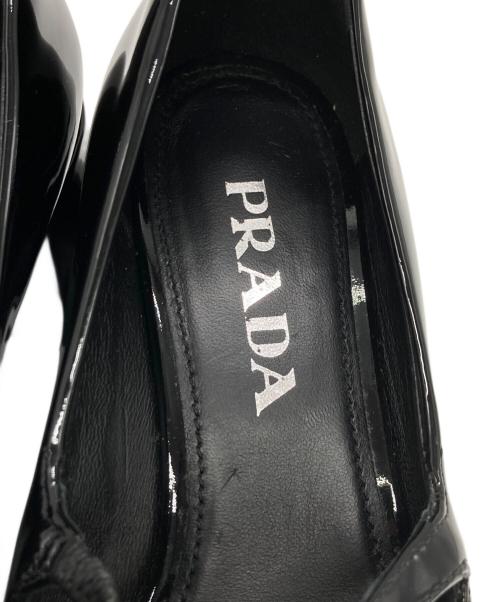 PRADA（プラダ）PRADA (プラダ) メリージェーンパテントレザーパンプス ブラック サイズ: 37 1/2の古着・服飾アイテム