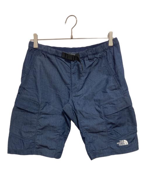 THE NORTH FACE（ザ ノース フェイス）THE NORTH FACE (ザ ノース フェイス) ナイロンデニムクラスファイブカーゴショーツ ネイビー サイズ:Mの古着・服飾アイテム
