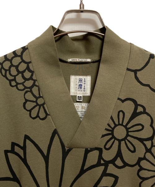 SOU・SOU（ソウソウ）SOU・SOU (ソウソウ) 花柄ワンピース カーキ サイズ:Mの古着・服飾アイテム