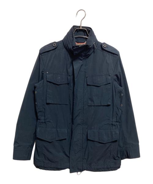 MACKINTOSH LONDON（マッキントッシュ ロンドン）MACKINTOSH LONDON (マッキントッシュ ロンドン) スタンドカラージャケット ネイビー サイズ:Lの古着・服飾アイテム