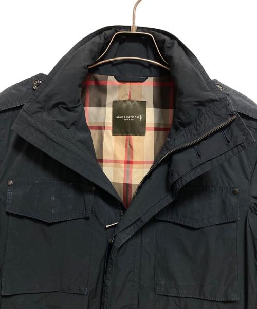 MACKINTOSH LONDON（マッキントッシュ ロンドン）MACKINTOSH LONDON (マッキントッシュ ロンドン) スタンドカラージャケット ネイビー サイズ:Lの古着・服飾アイテム