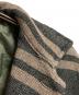 中古・古着 RRL (ダブルアールエル) STRIPE BLANKET W/NYLON QUILTING SHIRTS JACKET グレー×ベージュ サイズ:XL：40000円