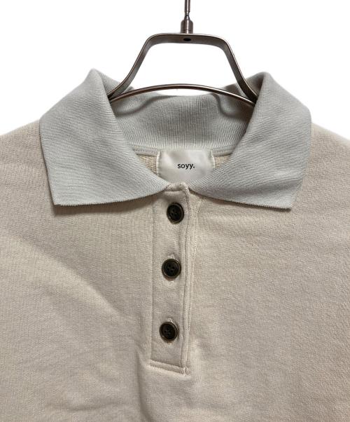 soyy.（ソイ）soyy. (ソイ) ポロスウェット ベージュ サイズ:FREEの古着・服飾アイテム