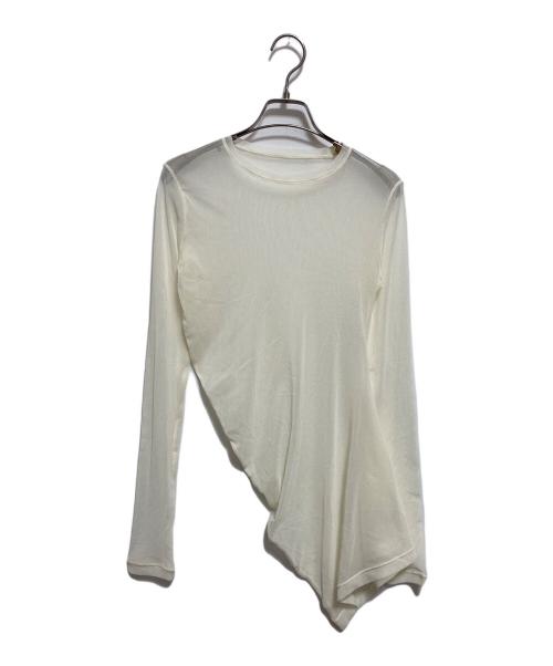 TODAYFUL（トゥデイフル）TODAYFUL (トゥデイフル) Asymmetry Mesh Tops アイボリー サイズ:FREEの古着・服飾アイテム