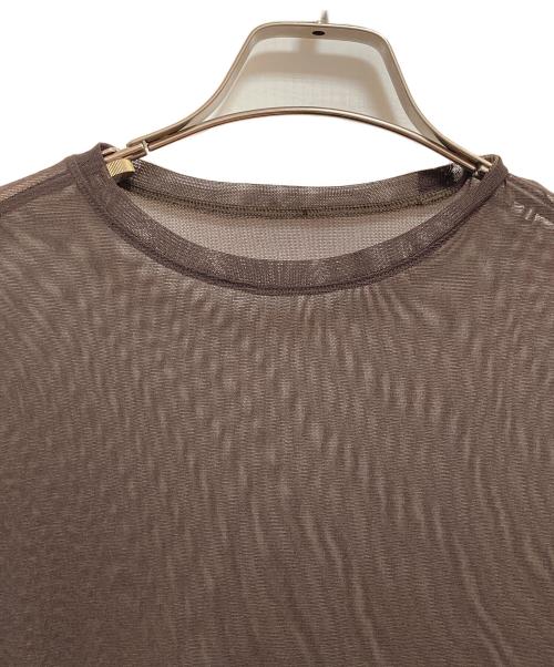 TODAYFUL（トゥデイフル）TODAYFUL (トゥデイフル) Asymmetry Mesh Tops ブラウン サイズ:FREEの古着・服飾アイテム