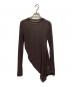 TODAYFUL（トゥデイフル）の古着「Asymmetry Mesh Tops」｜ブラウン