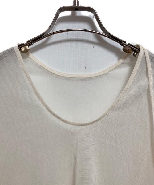 anuke（アンヌーク）anuke (アンヌーク) 2way Sheer Tops アイボリー サイズ:FREEの古着・服飾アイテム