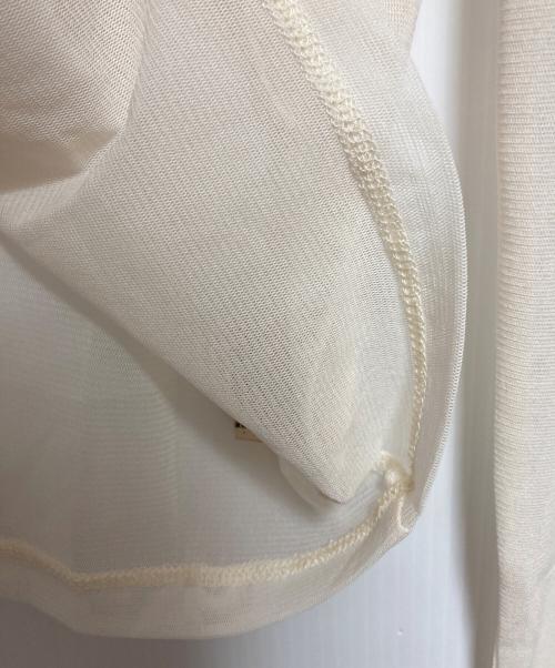 anuke（アンヌーク）anuke (アンヌーク) 2way Sheer Tops アイボリー サイズ:FREEの古着・服飾アイテム