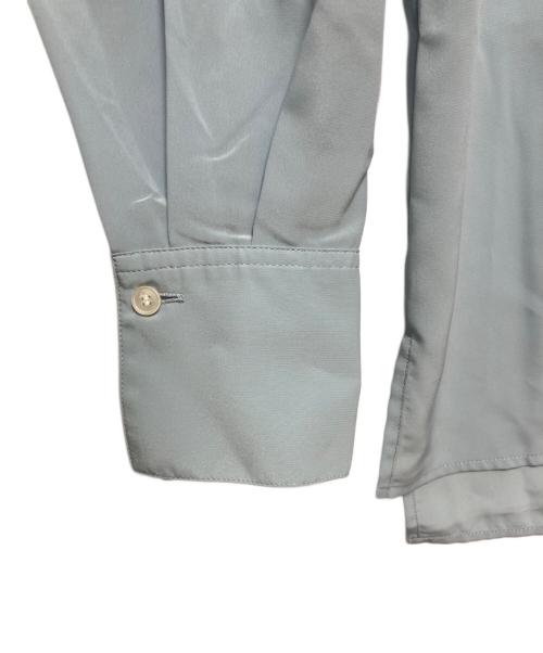 BALLSEY（ボールジィ）BALLSEY (ボールジィ) クリアデシン ボウタイブラウス ブルー サイズ:36の古着・服飾アイテム