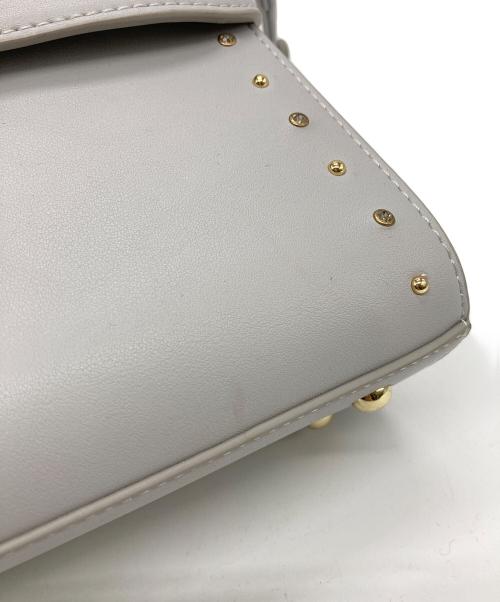 DIANA（ダイアナ）DIANA (ダイアナ) ビジュースタッズショルダーバッグ グレーの古着・服飾アイテム