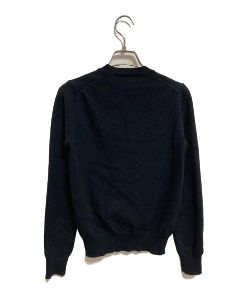 PLAY COMME des GARCONS（プレイコムデギャルソン）PLAY COMME des GARCONS (プレイコムデギャルソン) ハートロゴ ワッペン カーディガン ブラック サイズ:Sの古着・服飾アイテム
