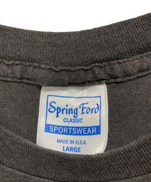 Spring Ford（スプリング フォード）spring ford (スプリング フォード) ツアープリントTシャツ ブラック サイズ:Lの古着・服飾アイテム