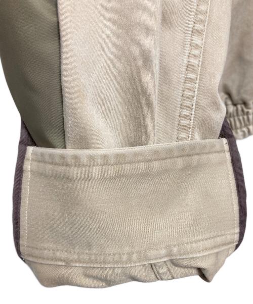 MIHARA YASUHIRO（ミハラヤスヒロ）MIHARA YASUHIRO (ミハラヤスヒロ) Front Back Combined Zip-up Jacket ベージュ×オリーブ サイズ:40の古着・服飾アイテム