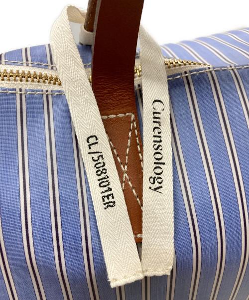 Curensology（カレンソロジー）Curensology (カレンソロジー) CSGストライプバッグ ブルーの古着・服飾アイテム