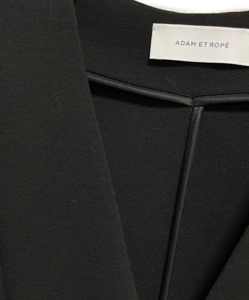 Adam et Rope（アダム エ ロペ）Adam et Rope (アダム エ ロペ) エッグブローチ付きペプラムカーディガン ブラック サイズ:FREEの古着・服飾アイテム