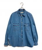 JOURNAL STANDARD relumeジャーナルスタンダード レリューム）の古着「9oz デニムワークシャツ」｜ブルー