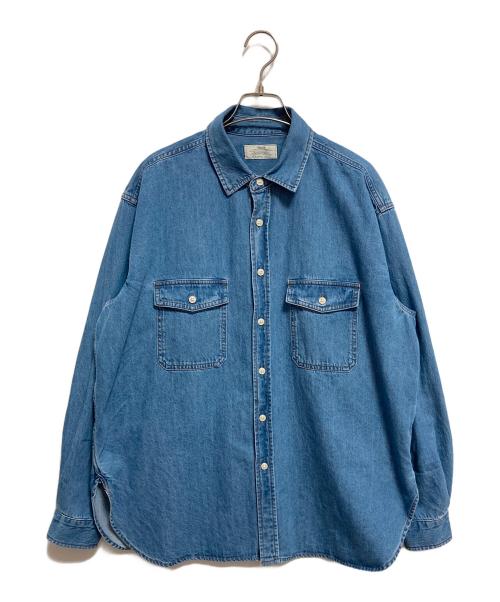 JOURNAL STANDARD relume（ジャーナルスタンダード レリューム）JOURNAL STANDARD relume (ジャーナルスタンダード レリューム) 9oz デニムワークシャツ ブルー サイズ:FREEの古着・服飾アイテム