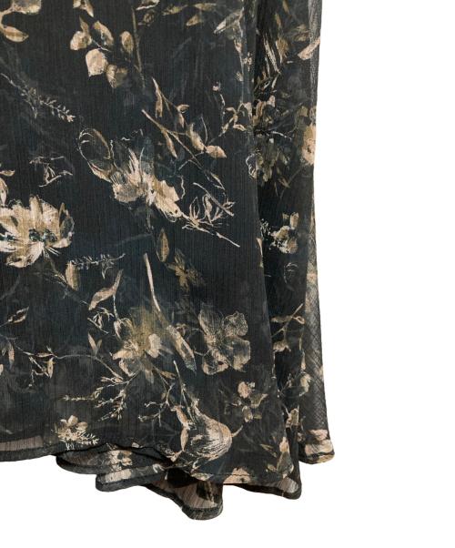 heliopole（エリオポール）heliopole (エリオポール) DEVEAUX CHIFFON FRILL OP ネイビー サイズ:38の古着・服飾アイテム