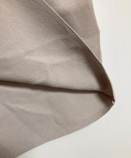 PLST（プラステ）PLST (プラステ) UVカットレーヨンブレンド半袖カーディガン ベージュ×ブラック サイズ:Sの古着・服飾アイテム