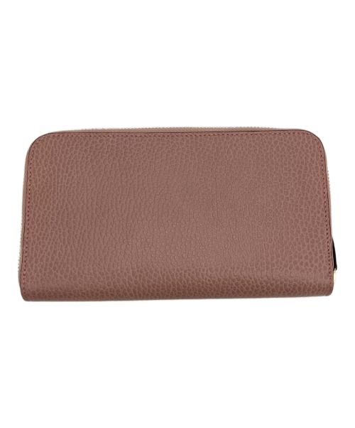 GUCCI（グッチ）GUCCI (グッチ) インターロッキング ラウンドファスナー長財布 ピンクの古着・服飾アイテム