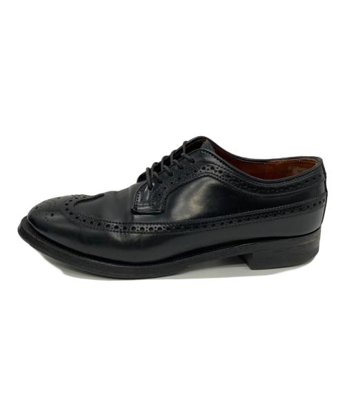 Alden（オールデン）Alden (オールデン) ブラックコードバンウィングチップシューズ ブラック サイズ:6Dの古着・服飾アイテム