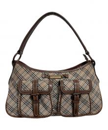 BURBERRY BLUE LABEL（バーバリー ブルー レーベル）の古着「ノバチェックワンショルダーバッグ/ホーボーバッグ」｜ブラウン
