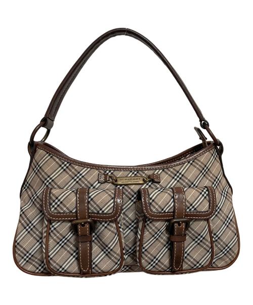 BURBERRY BLUE LABEL（バーバリー ブルー レーベル）BURBERRY BLUE LABEL (バーバリー ブルー レーベル) ノバチェックワンショルダーバッグ/ホーボーバッグ ブラウンの古着・服飾アイテム